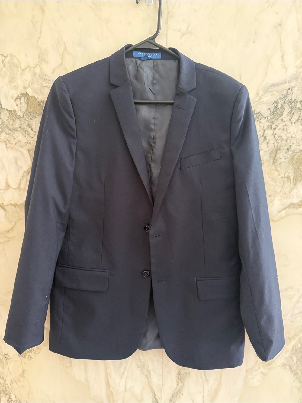 Perry Ellis boys size 16 Navy Three piece suit